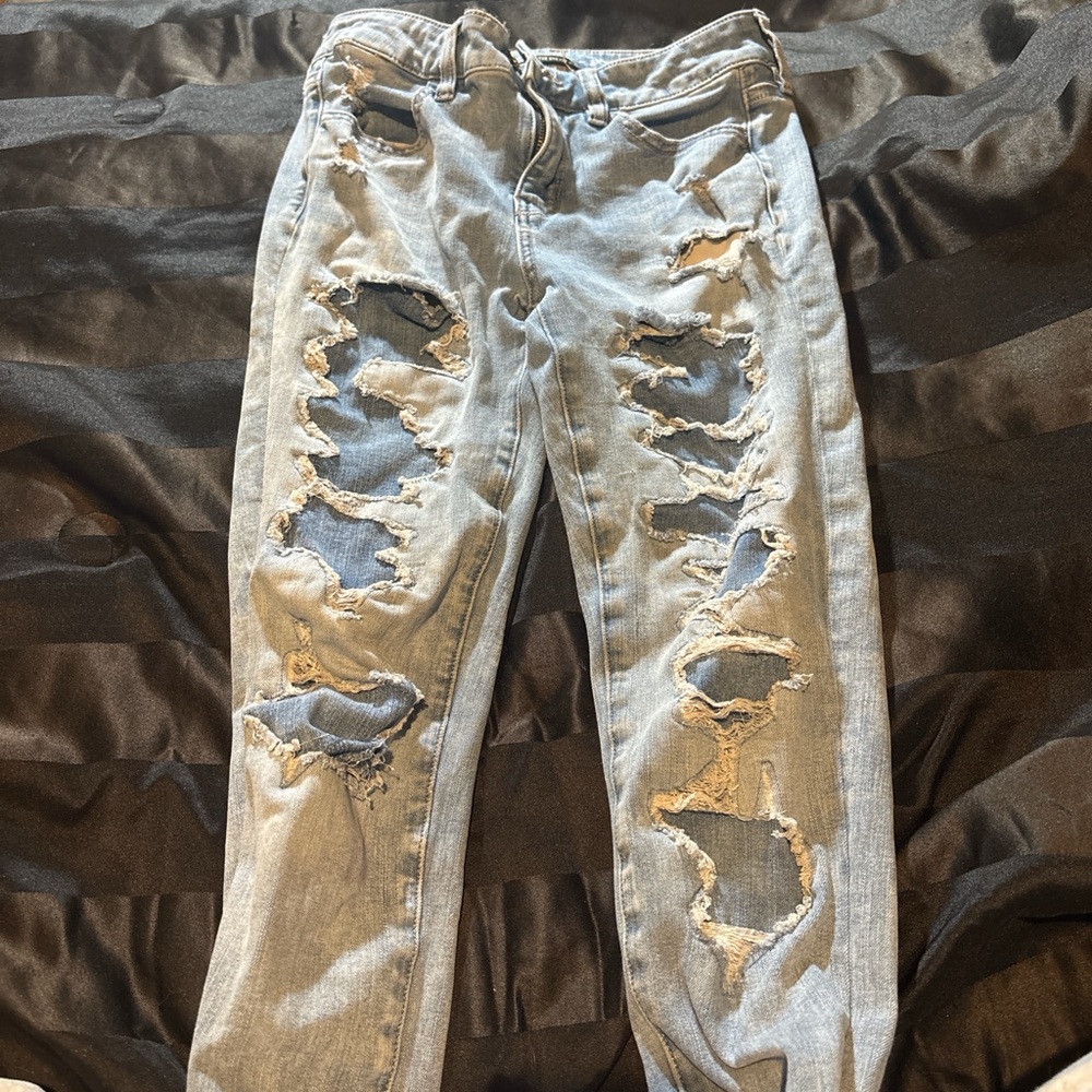 Distressed Blue Women's Jeans